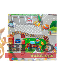 Covoraș puzzle Autostrada 61x61cm